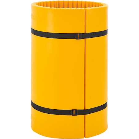 Global Industrial Column Wrap Protector for 24" Dia. Column, 44"W x 48"H, 2 Sheets, Yellow